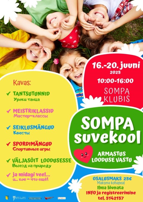 Sompa Suvekool kutsub lapsi!